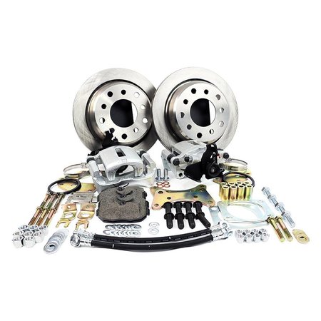 MASTER POWER BRAKES Master Power Brakes DB1572BR Legend Series Rear Disc Brake Kit with 0.5 in. Flange Bolts on Rear Axle for 1957-1986 Ford F100 & F150 Pickup DB1572BR